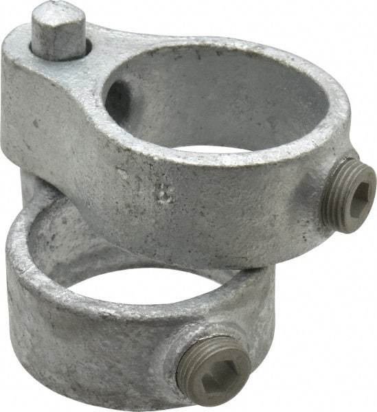 Kee - 1-1/2" Pipe, Malleable Iron Gate Hinge Fitting - Galvanized Finish - Makers Industrial Supply