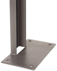 Folding Guard - 8 Ft. Tall Channel Post - Recommended at 15 Ft. Intervals, for Temporary Structures - Makers Industrial Supply