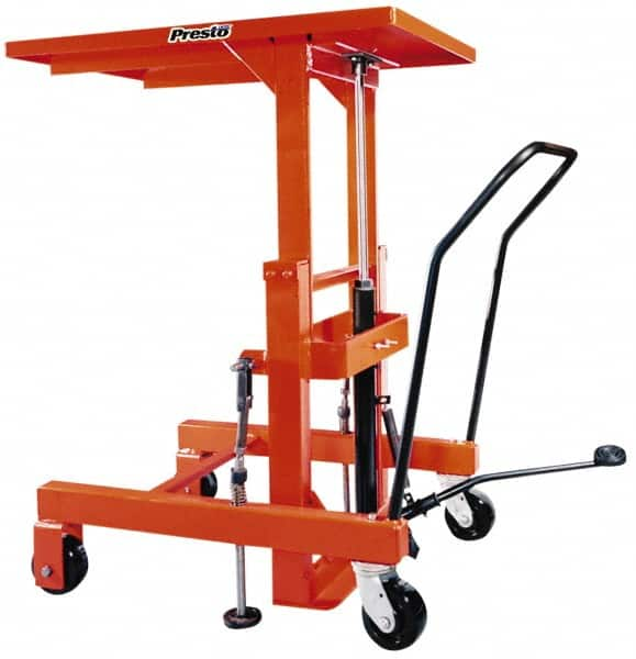 Presto Lifts - 2,000 Lb Capacity Hydraulic Lift Table - 36" Lift Height, 24" Platform Length x 36" Platform Width - Makers Industrial Supply