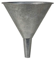 Value Collection - 1 Qt Capacity Steel Funnel - 5-1/2" Mouth OD, Straight Spout - Makers Industrial Supply