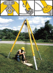 Spanco - 2,000 Lb Load Capacity, Steel Tripod Crane - Makers Industrial Supply