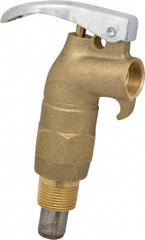 Value Collection - 3/4" NPT Brass Rigid Drum Faucet - External Arrester, Self Closing - Makers Industrial Supply