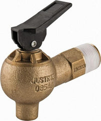 Justrite - 3/4" NPT Brass Drum Faucet - FM Approved - Makers Industrial Supply