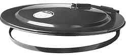 Justrite - 55 Gal, Steel Drum Cover - Hinged Self-Closing Drum Cover - Makers Industrial Supply