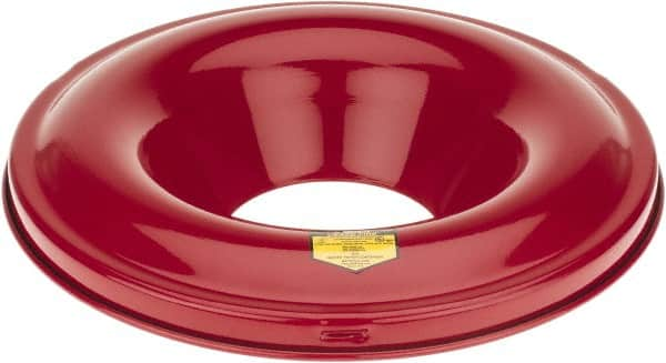 Justrite - Fire Resistant Steel Head - 19-7/8 Inch Outside Diameter, 30 Gallon Complete Drum, 7 Inch Opening Diameter, FM and UL Standards - Makers Industrial Supply