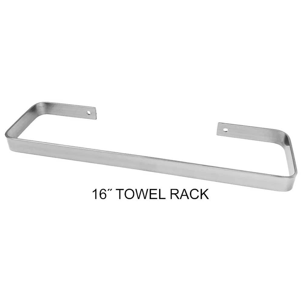 Washroom Shelves, Soap Dishes & Towel Holders; Type: Towel Rod; Holder Type: Towel Rod; Material: Stainless Steel; Mount Type: Wall; Overall Height: 5 in; Finish: Glossy Silver; Material: Stainless Steel; Finish/Coating: Glossy Silver