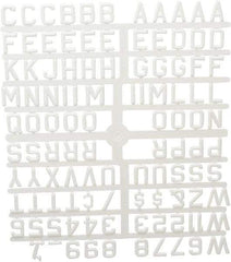 Ghent - Plastic Letter Kits Type: Reusable Letters Display Size: 3/4 (Inch) - Makers Industrial Supply