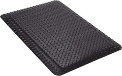 Wearwell - 3' Long x 2' Wide, Dry Environment, Anti-Fatigue Matting - Black, Vinyl with Nitrile Blend Base, Beveled on 4 Sides - Makers Industrial Supply