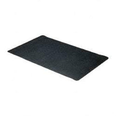 Wearwell - 5' Long x 3' Wide, Dry Environment, Anti-Fatigue Matting - Black, Natural Rubber with Nitrile Blend Base, Beveled on 4 Sides - Makers Industrial Supply