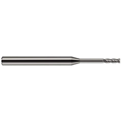 Harvey Tool - 3/64", 0.141" LOC, 1/8" Shank Diam, 1-1/2" OAL, 4 Flute Solid Carbide Square End Mill - Exact Industrial Supply