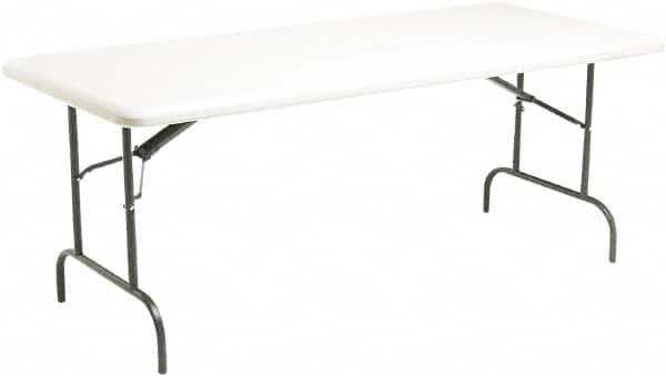 ICEBERG - 30" Long x 72" Wide x 29" High, Folding Table - Platinum - Makers Industrial Supply