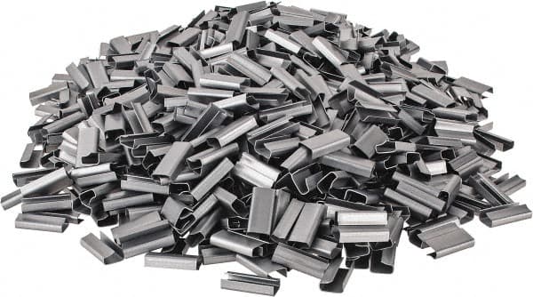 Made in USA - 1/2 Inch Wide, Metal Open Seal - 1,000 Piece - Makers Industrial Supply