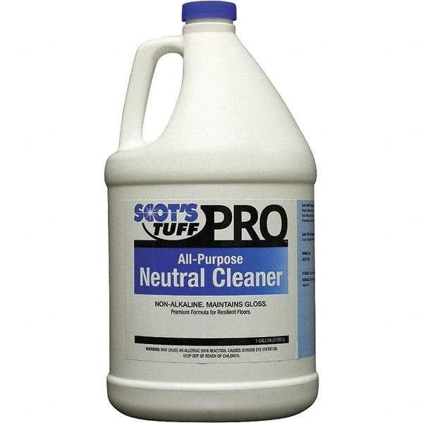 Scot's Tuff - 1 Gal Bottle Cleaner - Use on Marble Terrazzo, Painted Surfaces, Tile, Varnished Wood - Makers Industrial Supply