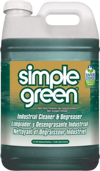 Simple Green - 2.5 Gal Bottle Cleaner/Degreaser - Liquid, Biodegradable, Concentrated, Unscented - Makers Industrial Supply