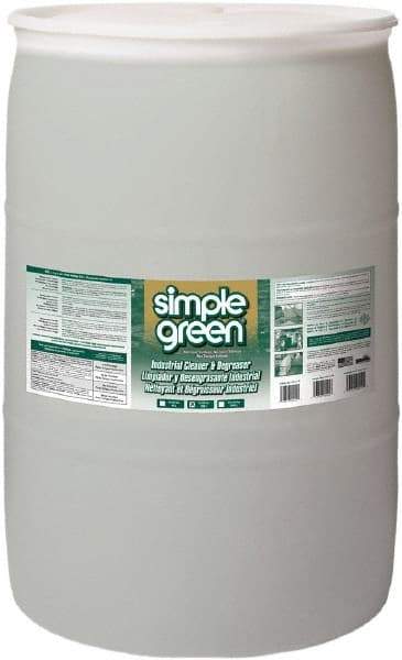 Simple Green - 55 Gal Drum Cleaner/Degreaser - Liquid, Biodegradable, Concentrated, Unscented - Makers Industrial Supply