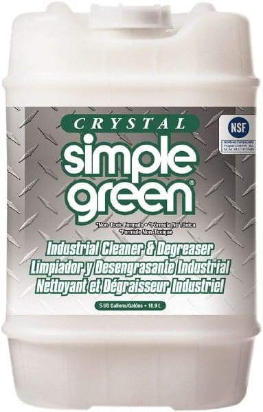 Simple Green - 5 Gal Bucket Cleaner/Degreaser - Liquid, Biodegradable, Concentrated, Unscented - Makers Industrial Supply