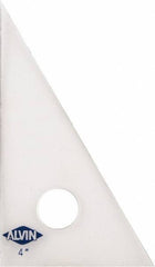 Alvin - 4 Inch Long, Styrene Plastic Triangles - Makers Industrial Supply