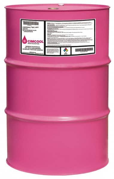 Cimcool - Cimstar 60C-HFP, 55 Gal Drum Cutting Fluid - Semisynthetic, For Boring, Drilling, Grinding, Milling, Reaming, Tapping, Turning - Makers Industrial Supply