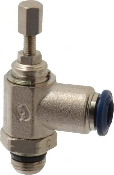 Value Collection - 145 Max psi, Meter Out Screw Adjusted Flow Control Valve - Buna N O Ring, 1/8" Tube Outside Diam - Makers Industrial Supply