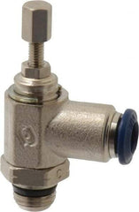 Value Collection - 145 Max psi, Meter Out Screw Adjusted Flow Control Valve - Buna N O Ring, 1/8" Tube Outside Diam - Makers Industrial Supply