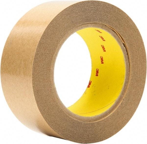 3M - 2" x 36 Yd Acrylic Adhesive Double Sided Tape - 4 mil Thick, Clear, Polyester Film Liner - Makers Industrial Supply