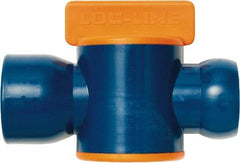 Loc-Line - 3/4" ID Coolant Hose NPT Valve - Female to Female Connection, Acetal Copolymer Body, NPT, Use with Loc-Line Modular Hose Systems - Makers Industrial Supply