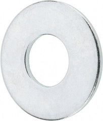 Value Collection - 9/16" Screw, Grade 2 Steel USS Flat Washer - 5/8" ID x 1-1/2" OD, 7/64" Thick, Zinc-Plated Finish - Makers Industrial Supply