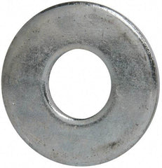 Value Collection - 1" Screw, Grade 2 Steel USS Flat Washer - 1.055" ID x 2.53" OD, 0.192" Thick, Zinc-Plated Finish - Makers Industrial Supply