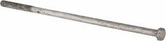 Value Collection - 1-8 Thread, 26" Length Under Head, Steel Hex Head Bolt - Hot Dipped Galvanized Coated, UNC Thread, ASTM A307, Grade 2 - Makers Industrial Supply