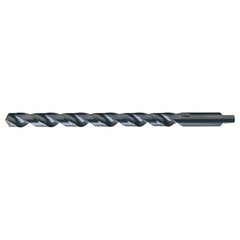 3/16 RHS / RHC HSS 118 Degree Notched Point Heavy Duty Long Flute Taper Length Drill - Steam Oxide - Exact Industrial Supply