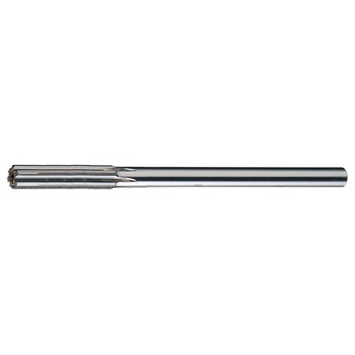 9/16 STR / RHC HSS+TCT Carbide-Tipped Straight Shank Straight Flute Reamer - Bright - Exact Industrial Supply