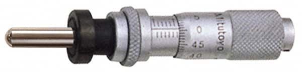 Mitutoyo - 13mm, 0.5118 Inch Thimble, 0.1969 Inch Diameter x 17.5mm Long Spindle, Mechanical Micrometer Head - Makers Industrial Supply