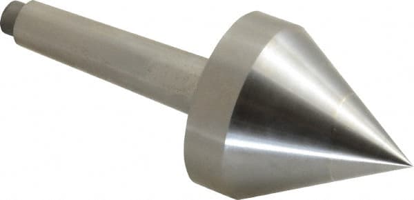 Riten - 2-1/8" Head Diam, Hardened Tool Steel Pipe Nose Point Solid Dead Center - 2MT Morse Taper, 2-1/8" Point Diam, 1.831" Point Length - Makers Industrial Supply