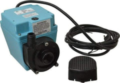 Little Giant Pumps - 670 GPH, 1/15 HP, 8.8 psi, Aluminum Miniature Submersible Pump - 3/4 Inch Inlet, 1/2 Inch MNPT Outlet, 10 Ft. Long Power Cord, 2.5 Amp - Makers Industrial Supply