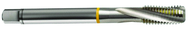 M10x1.25 6H 3-Flute Cobalt Yellow Ring Semi-Bottoming 15 degree Spiral Flute Tap-Bright - Makers Industrial Supply