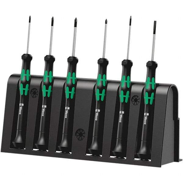 Wera - Screwdriver Sets Screwdriver Types Included: Phillips; Slotted; Microstix Number of Pieces: 6 - Makers Industrial Supply