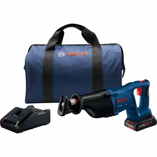 Bosch - Cordless Reciprocating Saws Voltage: 18.0 Battery Chemistry: Lithium-Ion - Makers Industrial Supply