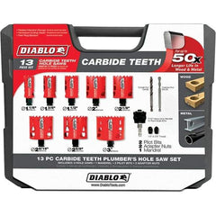 Freud - Hole Saw Kits Minimum Saw Diameter (Inch): 1-1/8 Maximum Saw Diameter (Inch): 3 - Makers Industrial Supply