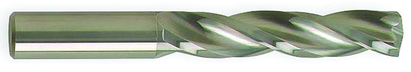 7.7mm Dia-Carbide HP 5XD Drill-150Â° Point-Bright - Makers Industrial Supply