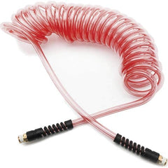 Parker - Coiled & Self-Storing Hose Inside Diameter (Inch): 1/4 Material: 95A Shore Durometer Polyurethane - Makers Industrial Supply