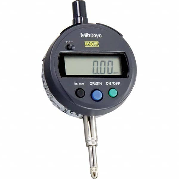 Mitutoyo - Electronic Drop Indicators Minimum Measurement (Decimal Inch): 0.0000 Maximum Measurement (mm): 12.7 - Makers Industrial Supply