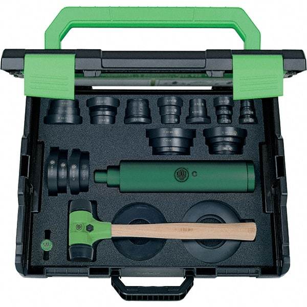 KUKKO - 37 Piece, Black/Green Plastic Bearing Fitting Kit - For Use with Ball Bearings - Makers Industrial Supply