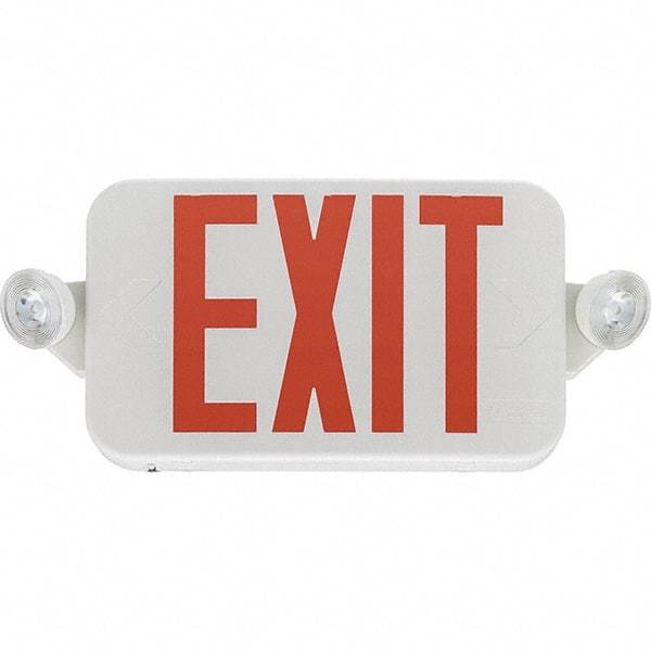 Lithonia Lighting - Combination Exit Signs Mounting Type: Ceiling Mount; End Mount; Wall Mount Number of Faces: 1 - Makers Industrial Supply