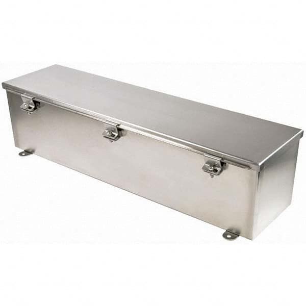 Wiegmann - NEMA 4X Stainless Steel Junction Box Enclosure with Hinge Cover - Makers Industrial Supply