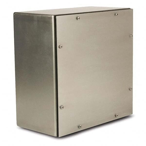 Wiegmann - NEMA 4X Stainless Steel Junction Box Enclosure with Screw Cover - Makers Industrial Supply