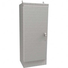 Wiegmann - NEMA 4X Stainless Steel Standard Enclosure with Cabinet Hinged Cover - Makers Industrial Supply