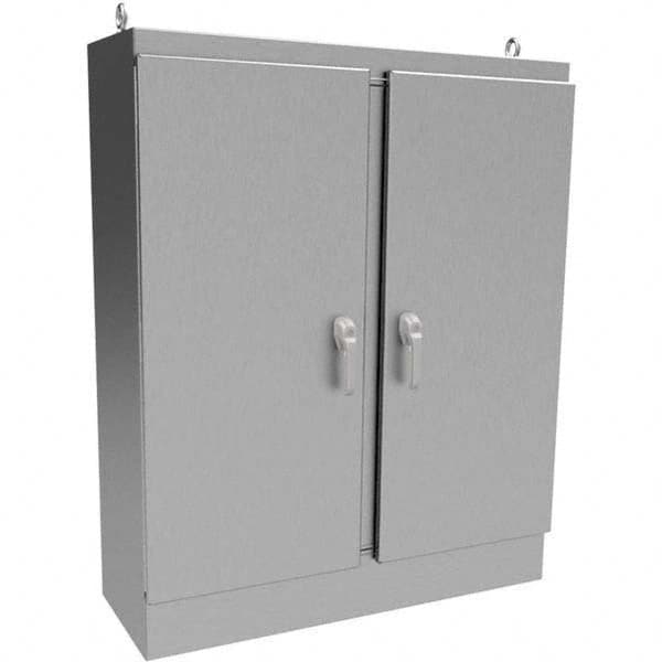 Wiegmann - NEMA 4X Stainless Steel Standard Enclosure with Cabinet Hinged Cover - Makers Industrial Supply