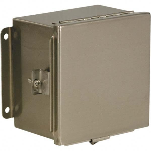 Wiegmann - NEMA 4X Stainless Steel Standard Enclosure with Continuous Hinge Cover - Makers Industrial Supply