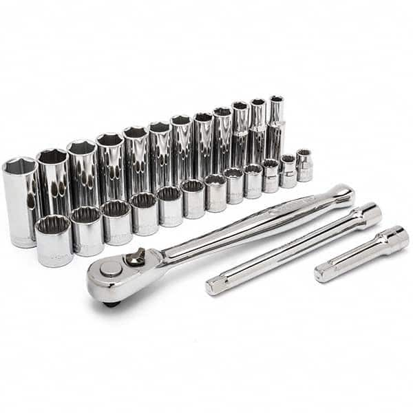 Crescent - Socket Sets Measurement Type: Metric Drive Size: 3/8 - Makers Industrial Supply