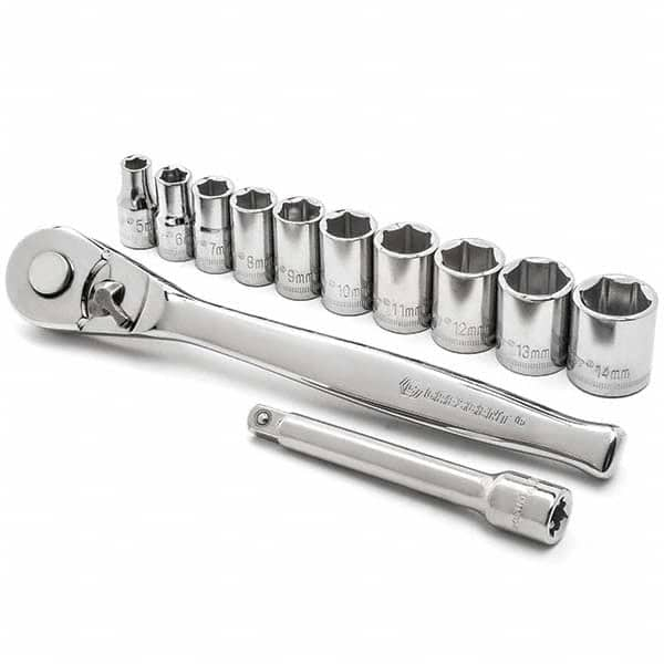 Crescent - Socket Sets Measurement Type: Metric Drive Size: 1/4 - Makers Industrial Supply